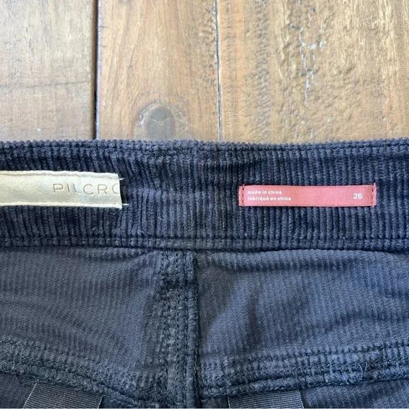 Anthropologie Pilcro 26 Icon Flare Corduroy Pants Jeans charcoal gray - Picture 6 of 12